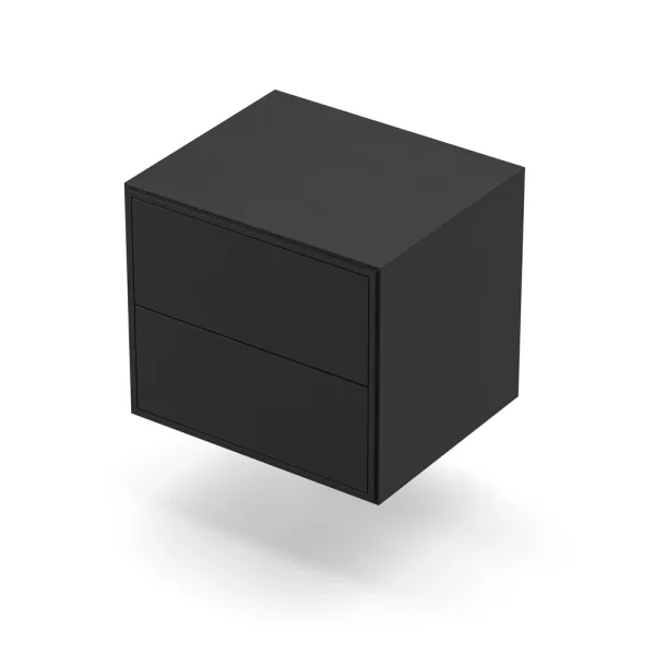 Edge 2.0 Bedside Table Two Drawers Wall Mounted - Image 8