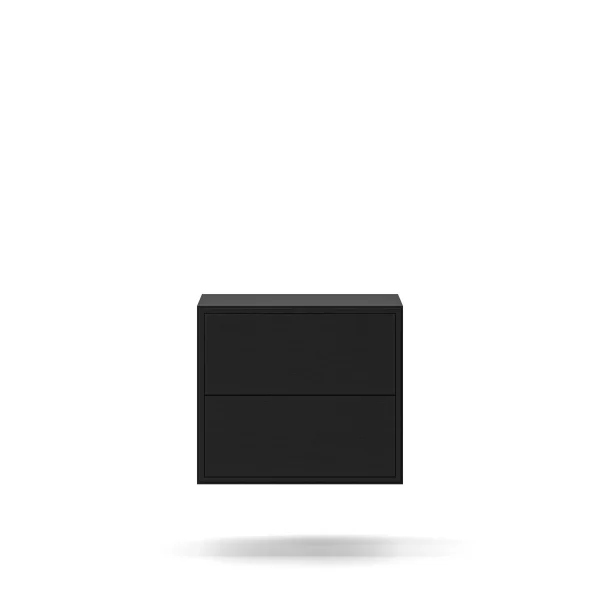 Edge 2.0 Bedside Table Two Drawers Wall Mounted - Image 9