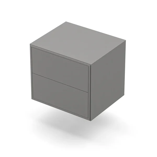 Edge 2.0 Bedside Table Two Drawers Wall Mounted - Image 7