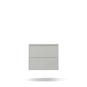 Edge 2.0 Bedside Table Two Drawers Wall Mounted