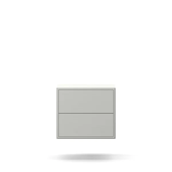 Edge 2.0 Bedside Table Two Drawers Wall Mounted