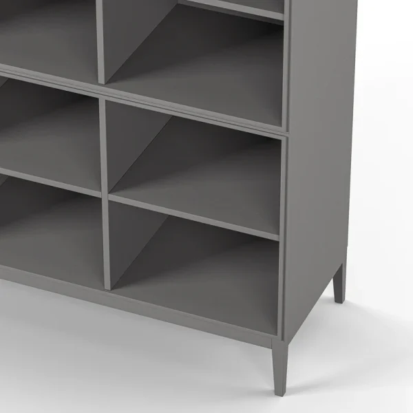 Edge 2.0 Bookcase 3 Shelves, 2-Section - Image 9