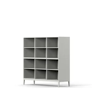 Edge 2.0 Bookcase 3 Shelves, 2-Section W2