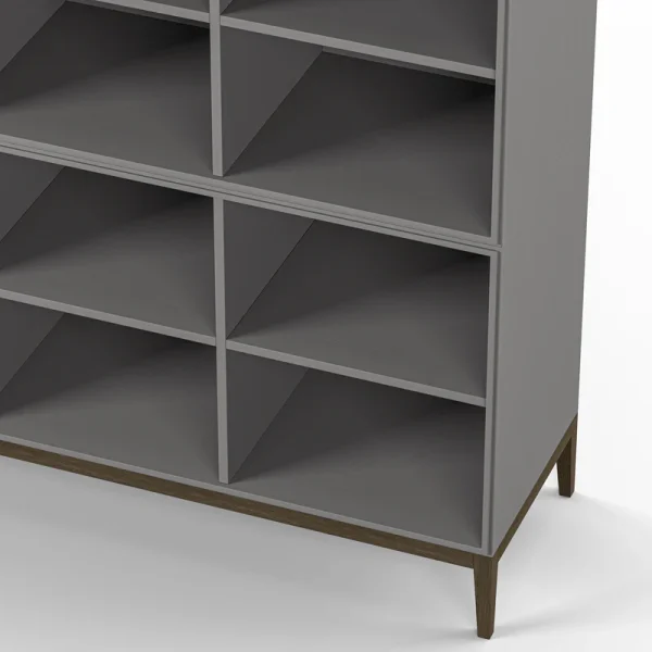Edge 2.0 Bookcase 4 Shelves, 3-Section - Image 12