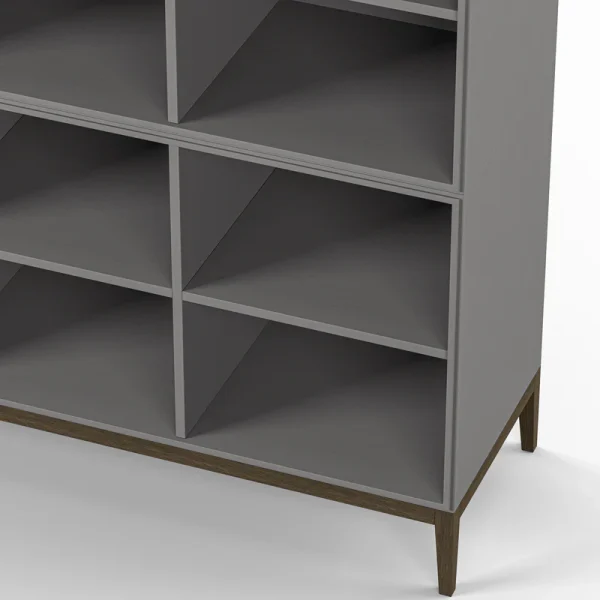 Edge 2.0 Bookshelf 4 Shelves, 2-Section - Image 12