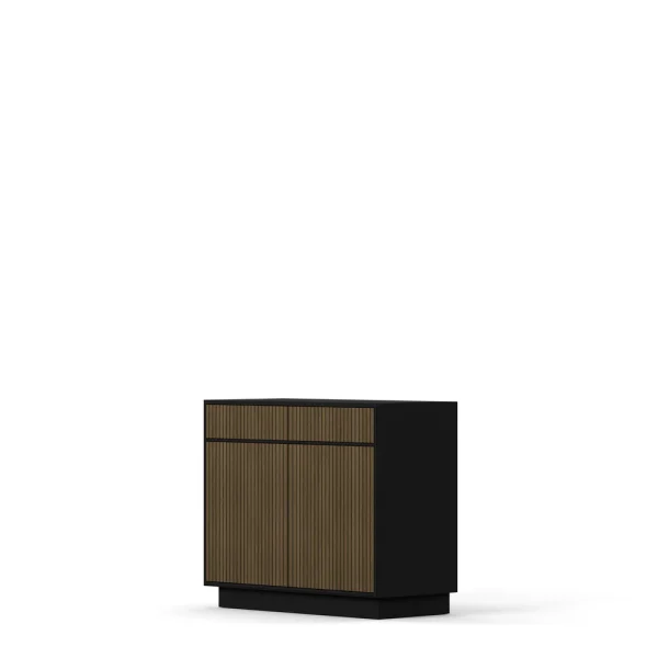 Line Burned Walnut Sideboard 2 Doors High - Image 5