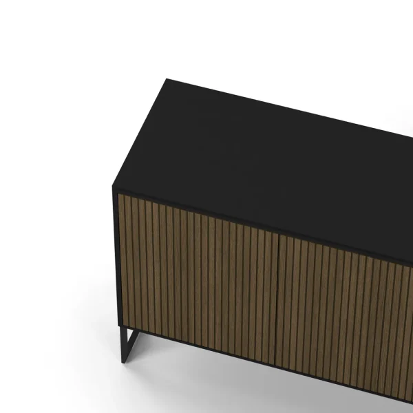 Line Burned Walnut Sideboard 3 Doors - Image 6