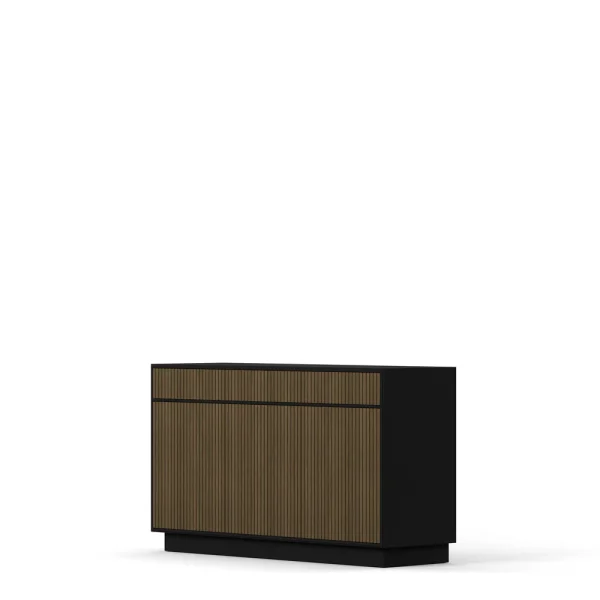 Line Burned Walnut Sideboard 3 Doors High - Image 5
