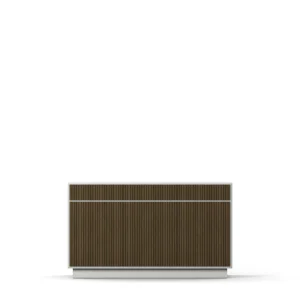 Line Burned Walnut Sideboard 3 Doors High