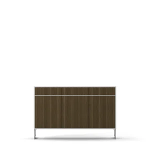 Line Burned Walnut Sideboard 3 Doors High